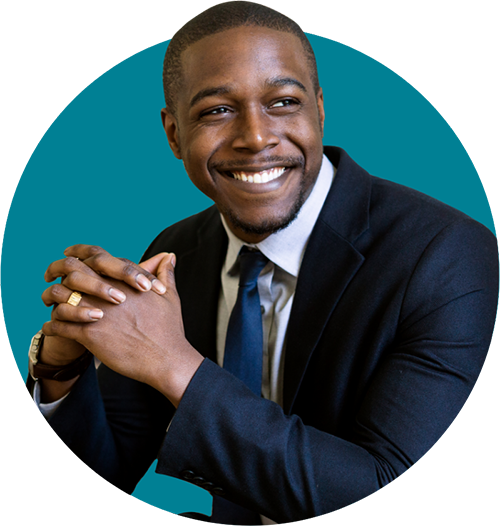 eager, excited and enthusiastic business man